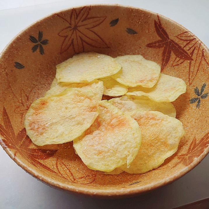 電子レンジで！揚げないポテトチップス